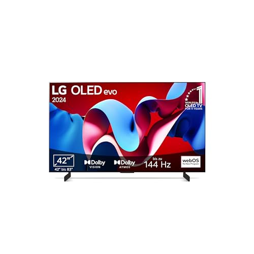 LG OLED42C47LA TV 42" (106 cm) OLED evo Fernseher (α9 Gen7 4K AI-Prozessor, Dolby Vision, bis zu 120Hz) [Modelljahr 2024] von LG