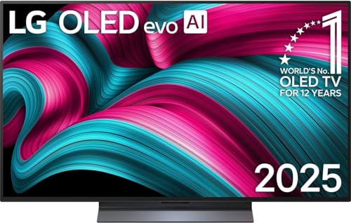 LG OLED48C5ELB TV 48 Zoll (121 cm) 4K OLED evo AI TV (α9 Gen8 4K AI Prozessor, webOS 25, 120Hz (VRR bis zu 144Hz)) [Modelljahr 2025] von LG
