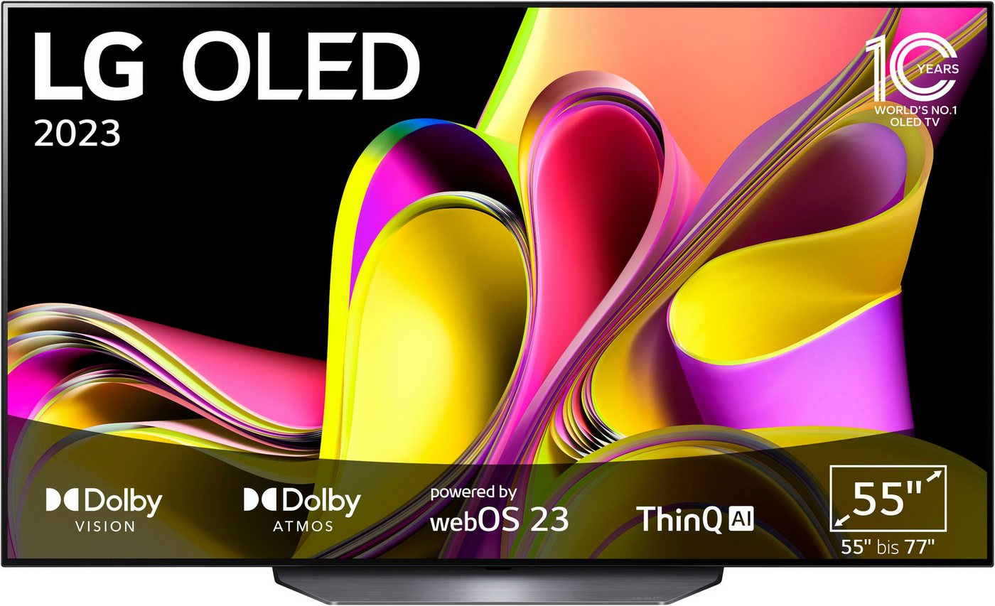 LG OLED55B36LA OLED-Fernseher (139 cm/55 Zoll, 4K Ultra HD, Smart-TV, bis zu 120 Hz, α7 Gen6 4K AI-Prozessor, Single Triple Tuner) von LG