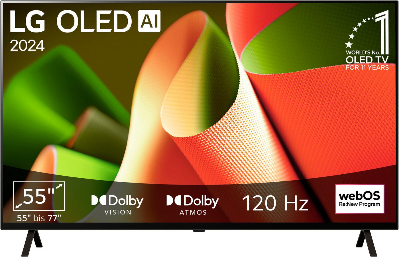 LG OLED55B49LA OLED-Fernseher (139 cm/55 Zoll, 4K Ultra HD, Smart-TV) von LG