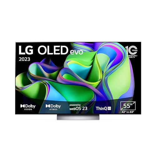 LG OLED55C31LA TV 139 cm (55 Zoll) OLED evo Fernseher (Smart TV, Filmmaker Mode, 120 Hz) [Modelljahr 2023] von LG