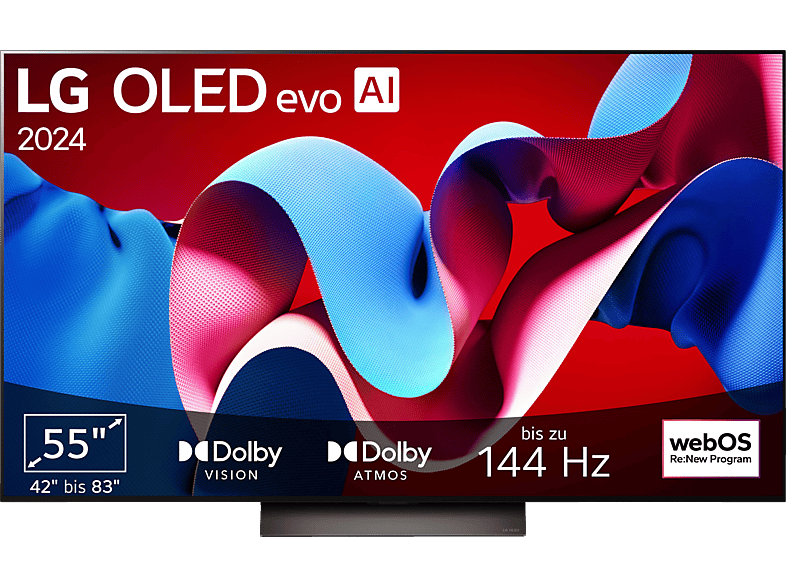 LG OLED55C43LA OLED evo TV (Flat, 55 Zoll / 139 cm, 4K, SMART TV) von LG