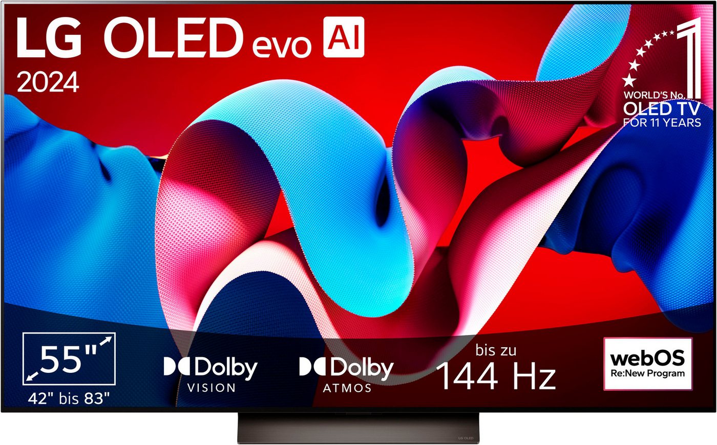 LG OLED55C47LA OLED-Fernseher (139 cm/55 Zoll, 4K Ultra HD, Smart-TV) von LG