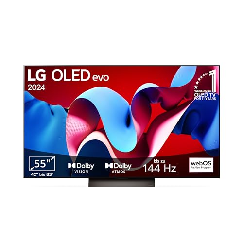 LG OLED55C47LA TV 55" (139 cm) OLED evo Fernseher (α9 Gen7 4K AI-Prozessor, Dolby Vision, bis zu 120Hz) [Modelljahr 2024] von LG