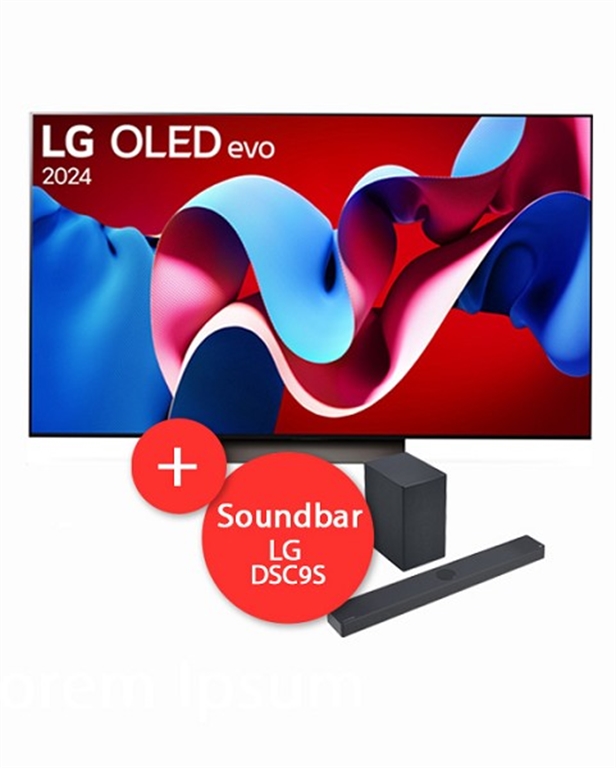 LG OLED55C48LA Xklusiv 2024 inkl. LG DSC9S Soundbar OLED, 55, 139, Ultra HD von LG