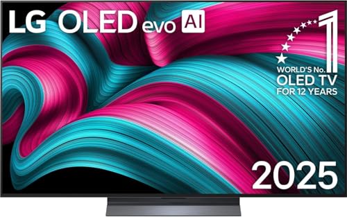 LG OLED55C5ELB TV 55 Zoll (139 cm) 4K OLED evo AI TV (α9 Gen8 4K AI Prozessor, webOS 25, 120Hz (VRR bis zu 144Hz)) [Modelljahr 2025] von LG