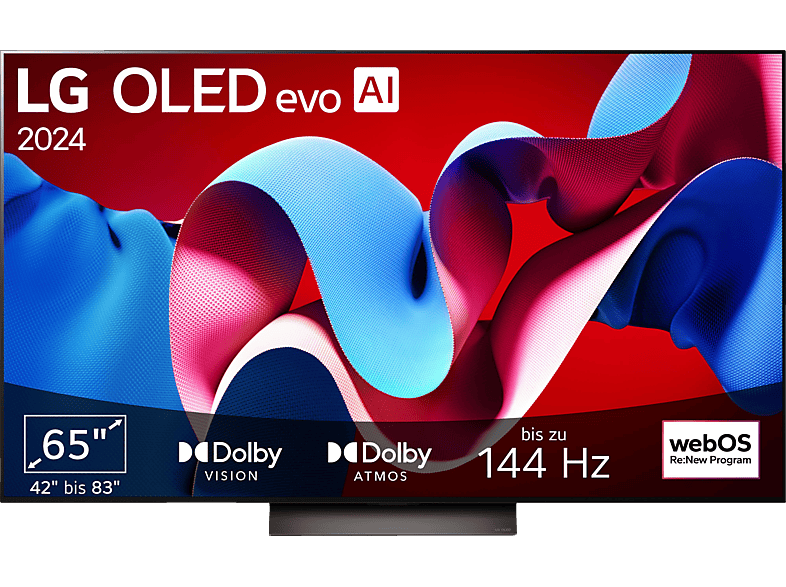 LG OLED65C43LA OLED evo TV (Flat, 65 Zoll / 165 cm, 4K, SMART TV) von LG