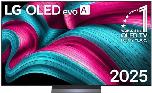LG OLED65C5ELB TV 65 Zoll (165 cm) 4K OLED evo AI TV (α9 Gen8 4K AI Prozessor, webOS 25, 120Hz (VRR bis zu 144Hz)) [Modelljahr 2025] von LG