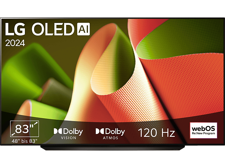LG OLED83B49LA OLED TV (Flat, 83 Zoll / 210 cm, 4K, SMART TV) von LG
