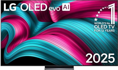 LG OLED83C5ELA TV 83 Zoll (210 cm) 4K OLED evo AI TV (α9 Gen8 4K AI Prozessor, webOS 25, 120Hz (VRR bis zu 144Hz)) [Modelljahr 2025] von LG