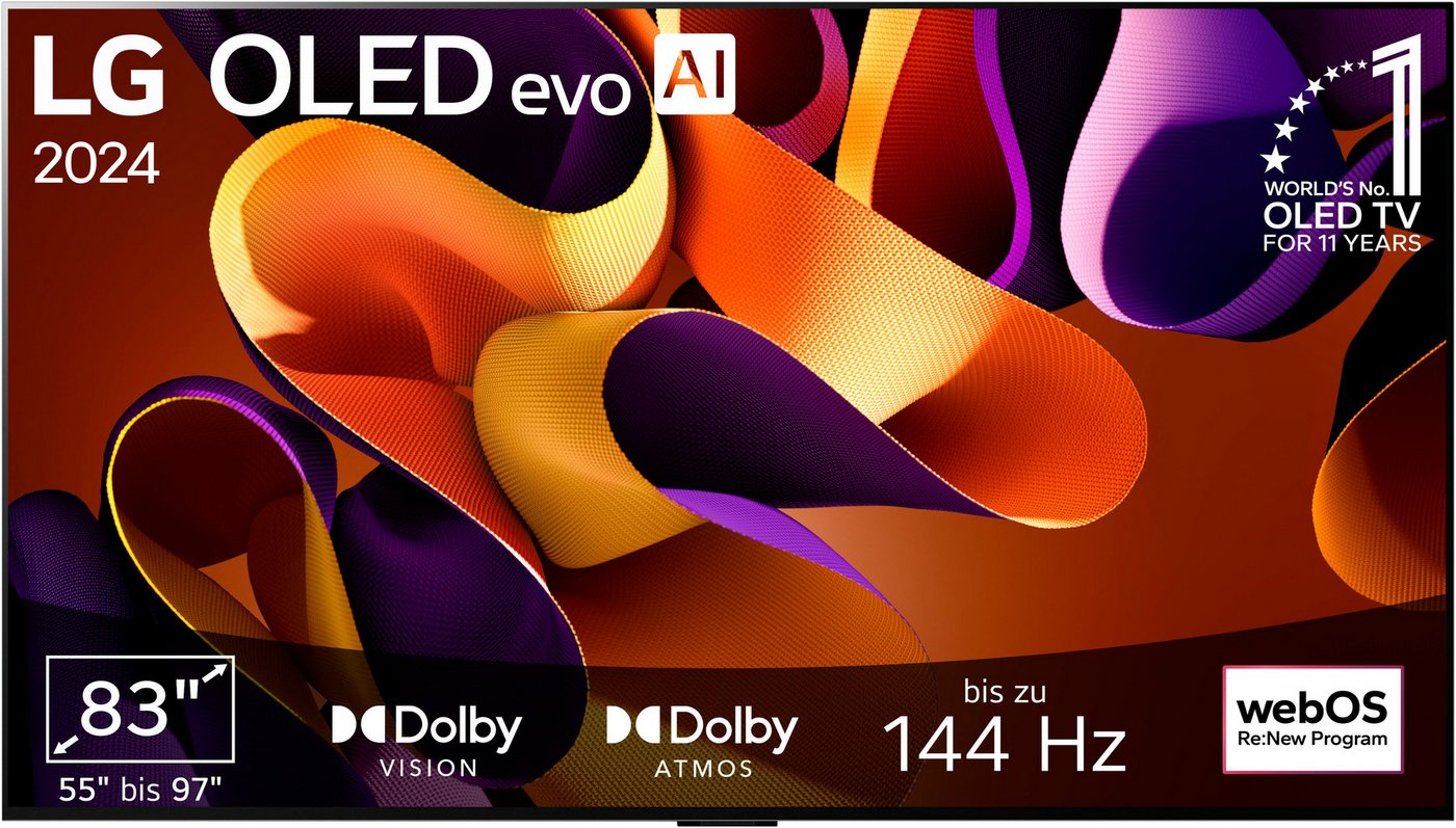 LG OLED83G48LW OLED-Fernseher (210 cm/83 Zoll, 4K Ultra HD, Smart-TV) von LG
