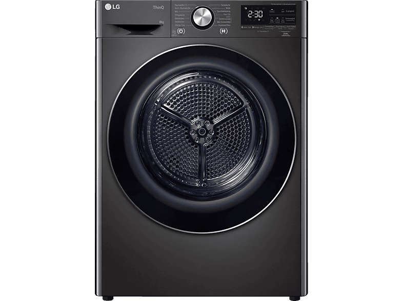 LG RT80V9B Wärmepumpentrockner Vivace (8 kg, A+++, Schwarz) von LG