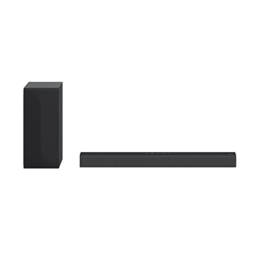 LG S40T Intelligente Soundbar, 300 W, 2.1 Kanäle, Surround-Sound Dolby Digital und DTS, breite Konnektivität, HDMI, Bluetooth, USB, optischer Eingang, Schwarz von LG