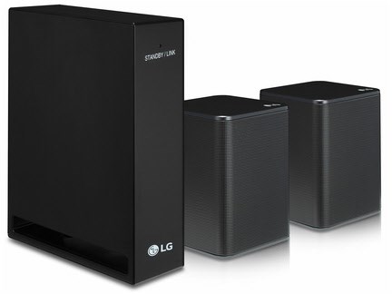 LG SPK8-S Surround Rücklautsprecher Set 2.0 (140W für SK10Y und SK9Y) schwarz von LG