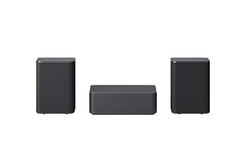 LG SPQ8-S kabellose Rück-Lautsprecher (140 Watt) für die LG Soundbars DS90QY & DS80QY, Dark Steel Silver [Modelljahr 2022] von LG