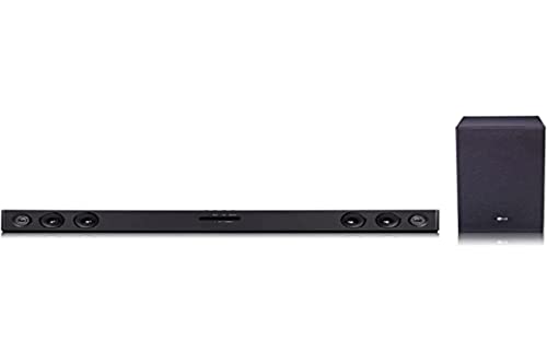 LG SQC2 2.1 Soundbar (300W) mit kabellosem Subwoofer für TVs ab 43 Zoll (Adaptive Sound Control, Bluetooth), Schwarz [Modelljahr 2023] von LG