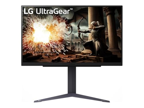 LG Ultragear™ 27GS75Q-B.AEU Gaming-PC-Monitor 27 Zoll – IPS-Panel, QHD-Auflösung (2560 x 1440), 1 ms 180 Hz (200 Hz O/C), sRGB99% (CIE1931), AMD FreeSync, kompatibel mit NVIDIA G-Sync von LG