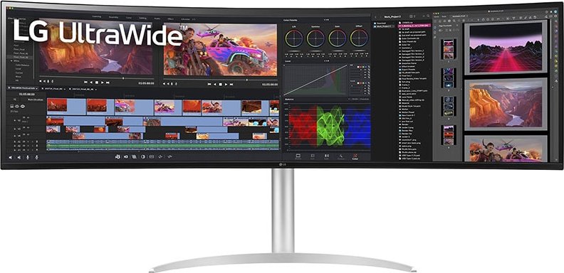 LG UltraWide 49WQ95X-W Curved Monitor 124,46cm (49 ) Dual QHD, Nano IPS, 5ms, 144Hz, HDMI, DisplayPort, USB-Hub [Energieklasse F] (49WQ95X-W) von LG