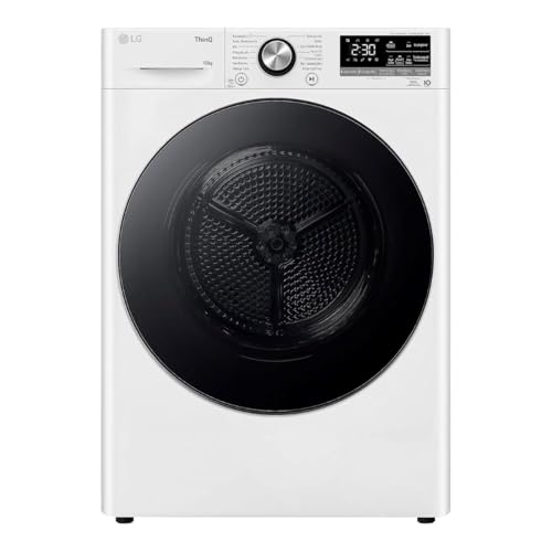 LG V9AYXT, Trockner A+++, 10 kg, Wärmepumpentrockner mit Dual Inverter Wärmepumpentechnologie, 60 x 66 x 85 cm, Allergy Care Programm, Trockner mit Smart ThinQ-Technologie, Weiß LG V9AYXT, Trockner A+++, 10 kg, Wärmepumpentrockner mit Dual Inverter Wärmepumpentechnologie, 60 x 66 x 85 cm, Allergy Care Programm, Trockner mit Smart ThinQ-Technologie, Weiß von LG