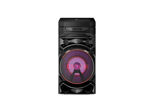LG XBOOM RNC5, 2-Wege-Soundsystem mit 3 Lautsprechern (Karaoke- & DJ-Funktionen, Beleuchtung), Schwarz [Modelljahr 2023] von LG