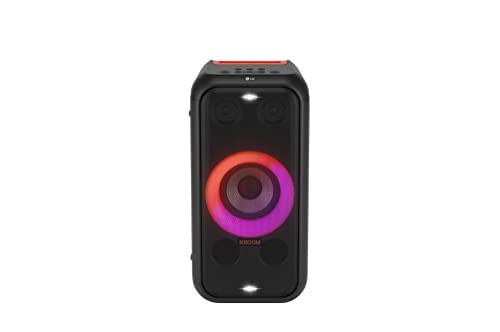 LG XBOOM XL5S, rollbares 2-Wege-Soundsystem (Karaoke- & DJ-Funktionen, Beleuchtung), Schwarz [Modelljahr 2023] von LG