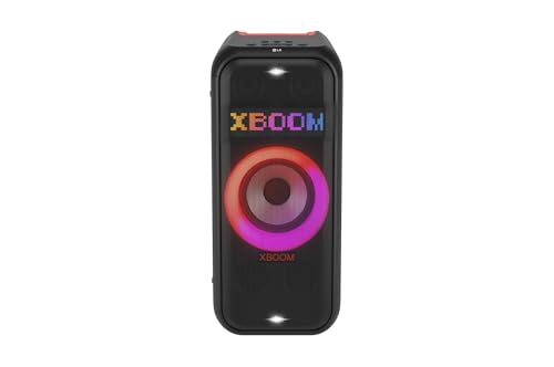 LG XBOOM XL7S, rollbares 2-Wege-Soundsystem (Karaoke- & DJ-Funktionen, Beleuchtung), Schwarz [Modelljahr 2023] von LG