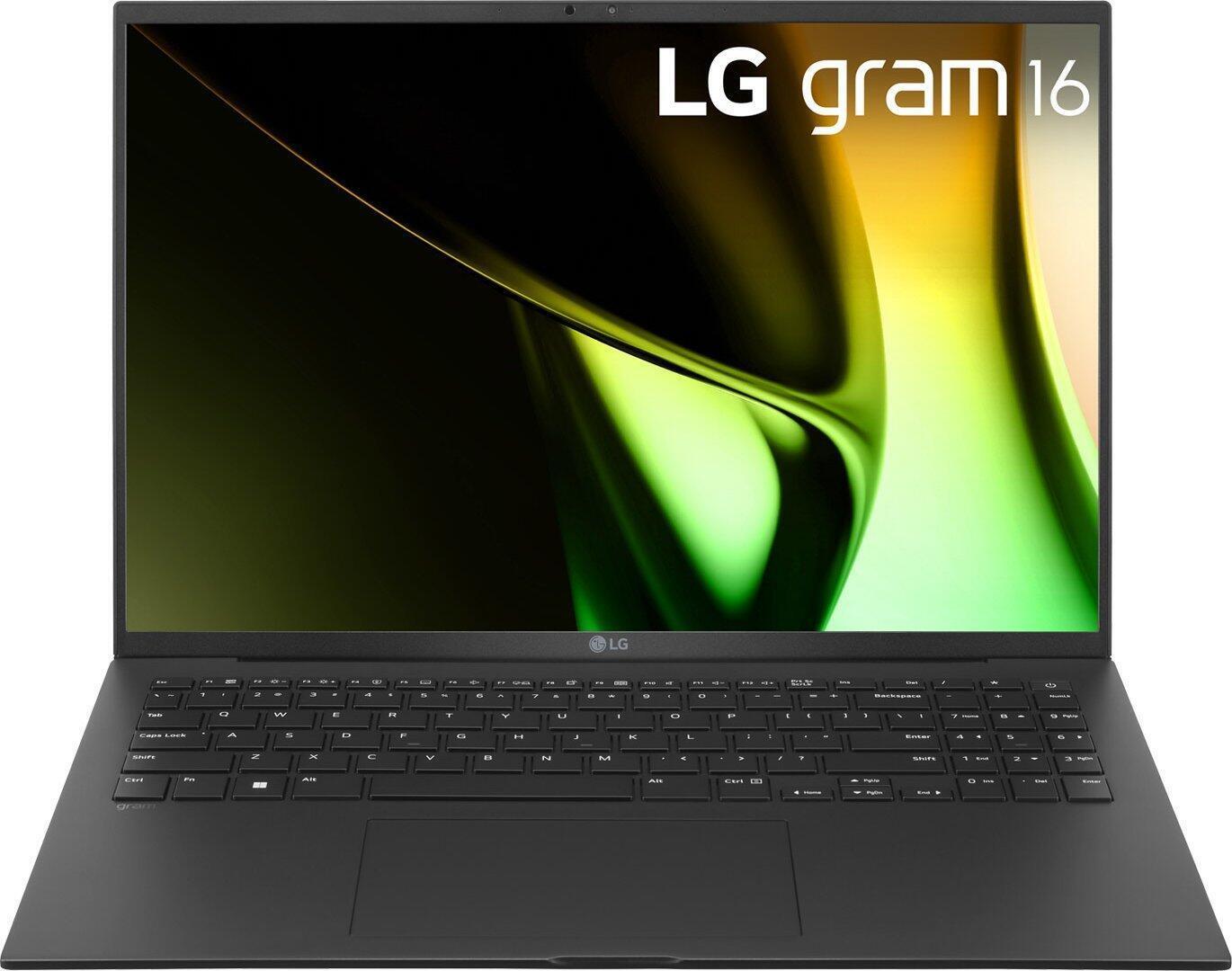 LG gram 16 Core Ultra 7 155H 32GB/2TB SSD Win11 grau 16Z90S-G.AD7CG -  Intel Core Ultra 7 155H Prozessor (bis zu 4,9 GHz) - Hexadeca-Core  40,6 cm (16) QHD 16:10 Display (entspiegelt) - Webcam  32 GB RAM - 2 TB SSD  Intel Arc Grafik - HDMI - 2x Thunderbolt 4 - WLAN-ax - BT  Windows 11 Home 64 Bit - Akkulaufzeit bis 0 h - 1,2 kg (16Z90S-G.AD7CG) von LG