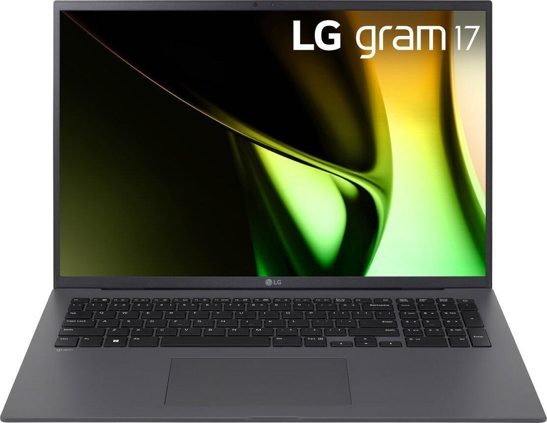 LG gram 17 Core Ultra 7 155H 32GB/2TB SSD Win11 grau 17Z90S-G.AD7CG -  Intel Core Ultra 7 155H Prozessor (bis zu 4,9 GHz) - Hexadeca-Core  43,2 cm (17) QHD 16:10 Display (entspiegelt) - Webcam  32 GB RAM - 2 TB SSD  Intel Arc Grafik - HDMI - 2x Thunderbolt 4 - WLAN-ax - BT  Windows 11 Home 64 Bit - 1,4 kg (17Z90S-G.AD7CG) von LG