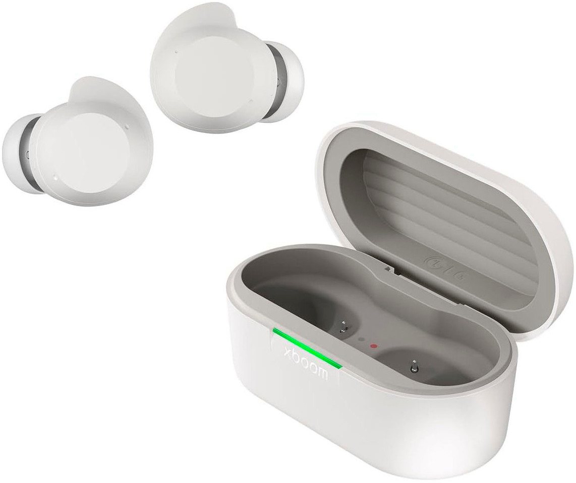 LG xboom Buds Kopfhörer (Active Noise Cancelling (ANC), Google Assistant, Siri, Bluetooth, In-Ear-Kopfhörer mit ANC, Signature Sound und Graphen Treiber) von LG