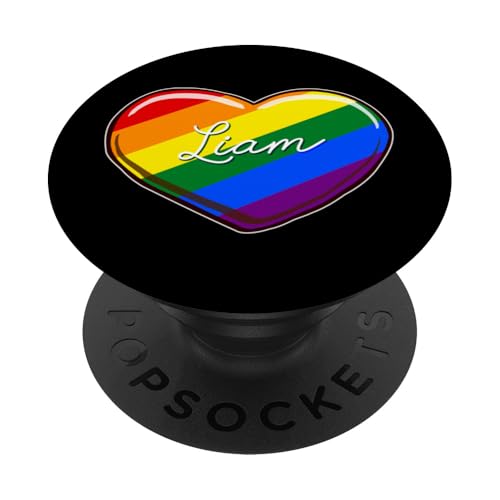 LGBT Pride Heart - Vorname "Liam" Rainbow Hearts Love PopSockets Klebender PopGrip LGBT Pride Heart - Vorname "Liam" Rainbow Hearts Love PopSockets Klebender PopGrip von LGBT+ Pride Flags Personalized Hearts