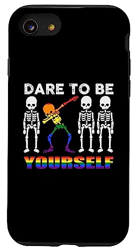 Hülle für iPhone SE (2020) / 7 / 8 Dabbing Skeleton Dare To Be Yourself Gay LGBT Pride Month von LGBT Gay Proud LGBTQ Pride Month