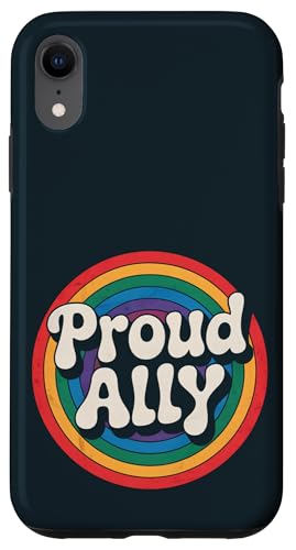 LGBT-Pride-Monat | Vintage Rainbow Proud Ally LGBTQ-Rechte Hülle für iPhone XR von LGBT Pride Celebration Apparel.USA