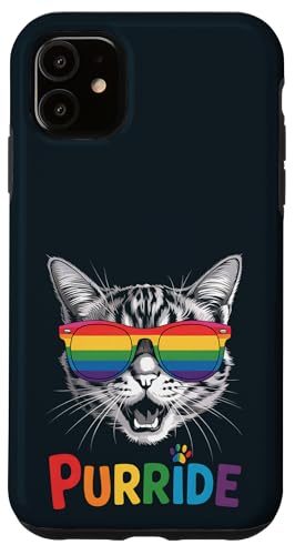 LGBT Pride Month Cat | Purride Cat LGBTQ Kitty Katzenliebhaber Hülle für iPhone 11 LGBT Pride Month Cat | Purride Cat LGBTQ Kitty Katzenliebhaber Hülle für iPhone 11 von LGBT Pride Celebration Apparel.USA
