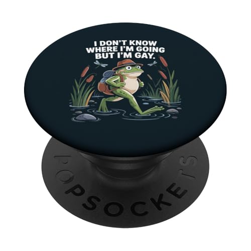 LGBT Pride Month Gay | I'm Gay And Proud Funny Gay Frog PopSockets Klebender PopGrip LGBT Pride Month Gay | I'm Gay And Proud Funny Gay Frog PopSockets Klebender PopGrip von LGBT Pride Celebration Apparel.USA