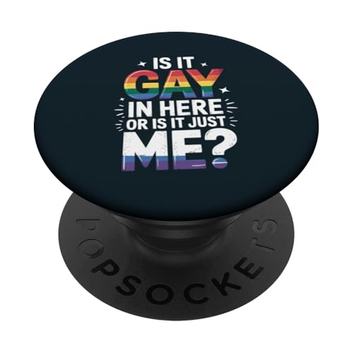 LGBT Pride Month Gay | Ist es hier schwul oder bin es nur ich PopSockets Klebender PopGrip LGBT Pride Month Gay | Ist es hier schwul oder bin es nur ich PopSockets Klebender PopGrip von LGBT Pride Celebration Apparel.USA