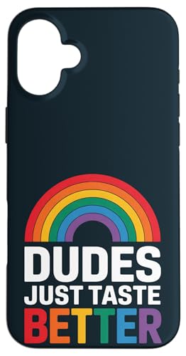 LGBT Pride Month Gay | Jungs schmecken einfach besser Gay Pride Hülle für iPhone 16 Plus LGBT Pride Month Gay | Jungs schmecken einfach besser Gay Pride Hülle für iPhone 16 Plus von LGBT Pride Celebration Apparel.USA