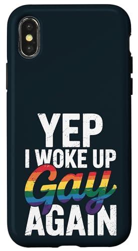 LGBT Pride Month Gay | Lustig Ja, ich bin wieder schwul aufgewacht Pride Hülle für iPhone X/XS LGBT Pride Month Gay | Lustig Ja, ich bin wieder schwul aufgewacht Pride Hülle für iPhone X/XS von LGBT Pride Celebration Apparel.USA