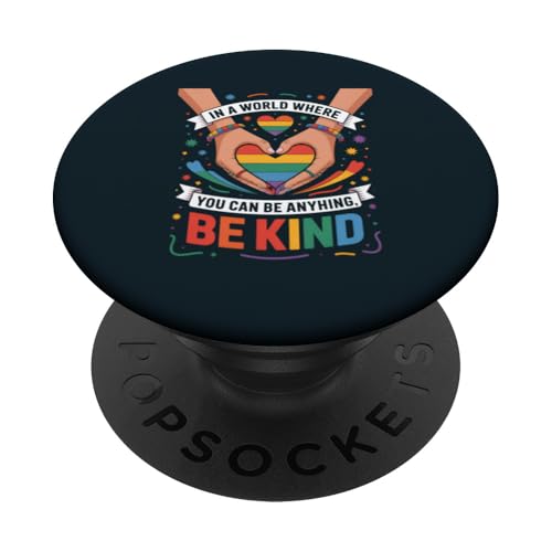 LGBT Pride Month Kindness | LGBTQ Equality Be Kind Pride PopSockets Klebender PopGrip LGBT Pride Month Kindness | LGBTQ Equality Be Kind Pride PopSockets Klebender PopGrip von LGBT Pride Celebration Apparel.USA
