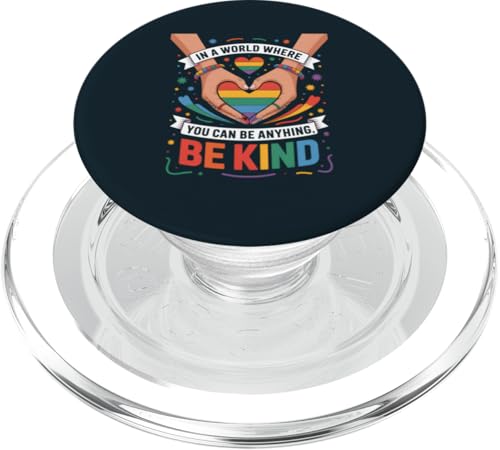 LGBT Pride Month Kindness | LGBTQ Equality Be Kind Pride PopSockets PopGrip für MagSafe LGBT Pride Month Kindness | LGBTQ Equality Be Kind Pride PopSockets PopGrip für MagSafe von LGBT Pride Celebration Apparel.USA
