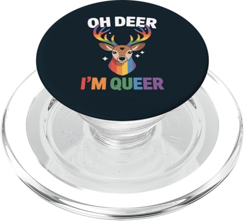 LGBT Pride Month Queer | Vintage Oh Deer Ich bin Queer Pride PopSockets PopGrip für MagSafe LGBT Pride Month Queer | Vintage Oh Deer Ich bin Queer Pride PopSockets PopGrip für MagSafe von LGBT Pride Celebration Apparel.USA