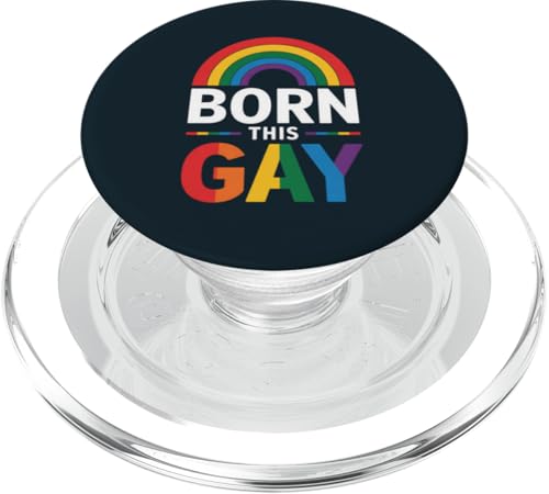 LGBT Pride Month Schwul | Retro Rainbow Born Gay Pride Parade PopSockets PopGrip für MagSafe LGBT Pride Month Schwul | Retro Rainbow Born Gay Pride Parade PopSockets PopGrip für MagSafe von LGBT Pride Celebration Apparel.USA