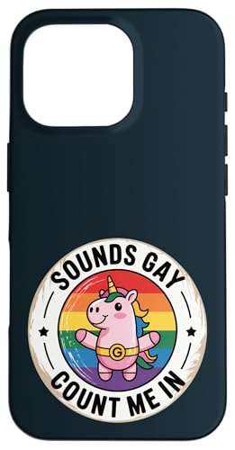 LGBTQ Pride Month Schwul | Klingt schwul Lustig Einhorn Gay Pride Hülle für iPhone 16 Pro LGBTQ Pride Month Schwul | Klingt schwul Lustig Einhorn Gay Pride Hülle für iPhone 16 Pro von LGBT Pride Celebration Apparel.USA