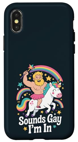 LGBTQ Pride Month Schwul | Klingt schwul Lustig Einhorn Gay Pride Hülle für iPhone X/XS LGBTQ Pride Month Schwul | Klingt schwul Lustig Einhorn Gay Pride Hülle für iPhone X/XS von LGBT Pride Celebration Apparel.USA