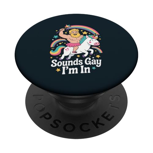 LGBTQ Pride Month Schwul | Klingt schwul Lustig Einhorn Gay Pride PopSockets Klebender PopGrip LGBTQ Pride Month Schwul | Klingt schwul Lustig Einhorn Gay Pride PopSockets Klebender PopGrip von LGBT Pride Celebration Apparel.USA