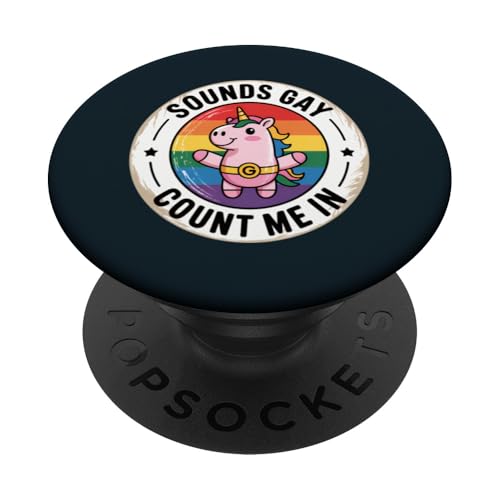 LGBTQ Pride Month Schwul | Klingt schwul Lustig Einhorn Gay Pride PopSockets Klebender PopGrip LGBTQ Pride Month Schwul | Klingt schwul Lustig Einhorn Gay Pride PopSockets Klebender PopGrip von LGBT Pride Celebration Apparel.USA