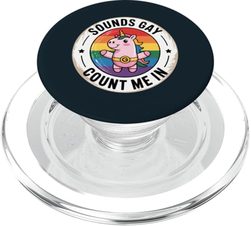 LGBTQ Pride Month Schwul | Klingt schwul Lustig Einhorn Gay Pride PopSockets PopGrip für MagSafe LGBTQ Pride Month Schwul | Klingt schwul Lustig Einhorn Gay Pride PopSockets PopGrip für MagSafe von LGBT Pride Celebration Apparel.USA