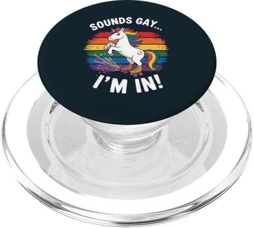 LGBTQ Pride Month Schwul | Klingt schwul Lustig Einhorn Gay Pride PopSockets PopGrip für MagSafe LGBTQ Pride Month Schwul | Klingt schwul Lustig Einhorn Gay Pride PopSockets PopGrip für MagSafe von LGBT Pride Celebration Apparel.USA