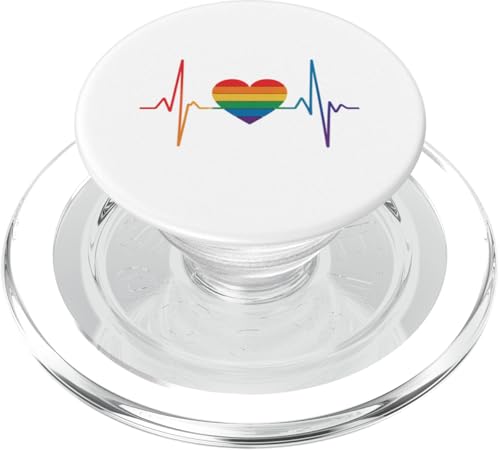 Süßer LGBT Pride Month | Pride Love Pulse Rainbow Heart LGBTQ PopSockets PopGrip für MagSafe Süßer LGBT Pride Month | Pride Love Pulse Rainbow Heart LGBTQ PopSockets PopGrip für MagSafe von LGBT Pride Celebration Apparel.USA