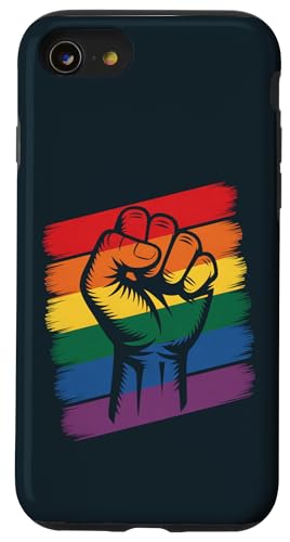 Vintage LGBT Pride Month | LGBTQ Equality Rainbow Flag Pride Hülle für iPhone SE (2020) / 7 / 8 von LGBT Pride Celebration Apparel.USA