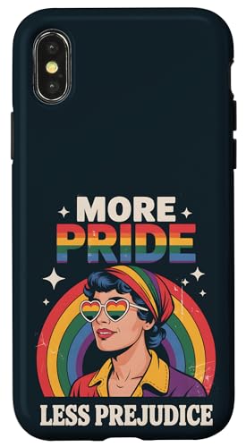 Vintage LGBT Pride Month | Mehr Stolz Weniger Vorurteil LGBTQ Hülle für iPhone X/XS Vintage LGBT Pride Month | Mehr Stolz Weniger Vorurteil LGBTQ Hülle für iPhone X/XS von LGBT Pride Celebration Apparel.USA